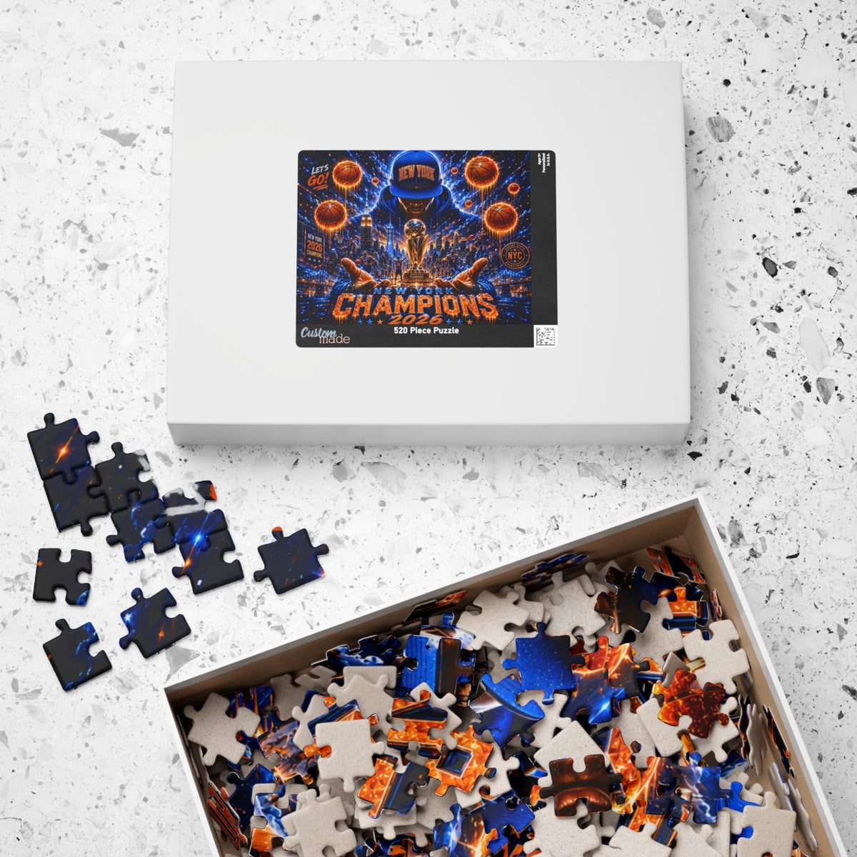 New York Champions 2026 Basketball Puzzle – 520/1014 Piece City Hoops Jigsaw