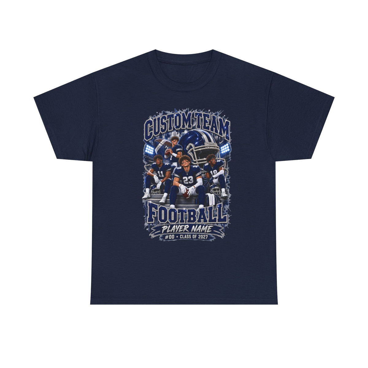 Personalized Football Shirt, Custom Team Player Name Number, Game Day Football Tee, Senior 2027 Shirt, Football Mom Gift