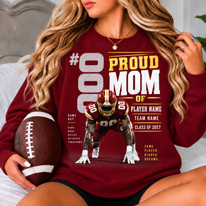Personalized Mom Sweatshirts – Custom Game Day & Proud Mom Gifts