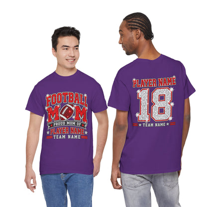 Personalized Football Mom Shirt – Custom Player Name & Number