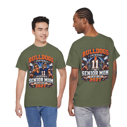 Personalized Senior Mom Football Shirt Class of 2027