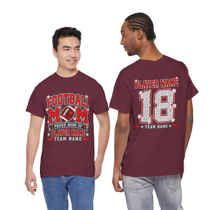 Personalized Football Mom Shirt – Custom Player Name & Number