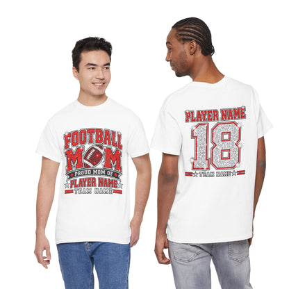 Personalized Football Mom Shirt – Custom Player Name & Number
