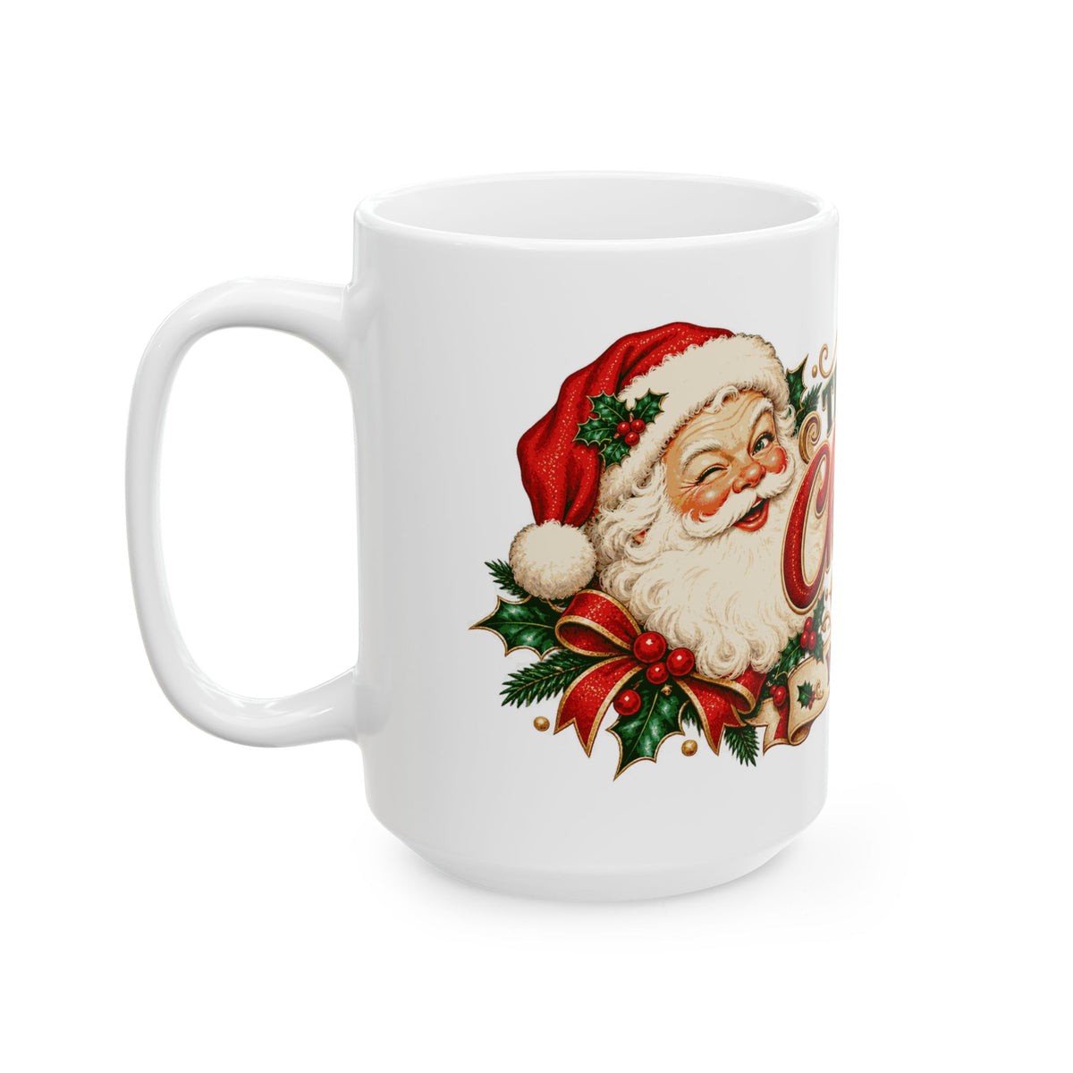Personalized This Is My Christmas Mug — Classic Santa