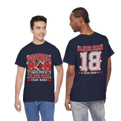 Personalized Football Mom Shirt – Custom Player Name & Number