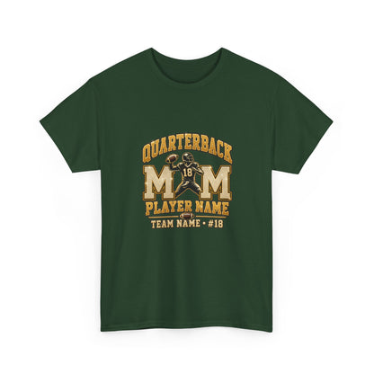 Personalized Quarterback Mom Shirt — Player Name Team Number Game Day Tee