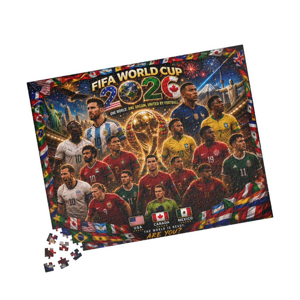 FIFA World Cup 2026 Champions Collage Puzzle – 252/520/1014 Piece Soccer Jigsaw