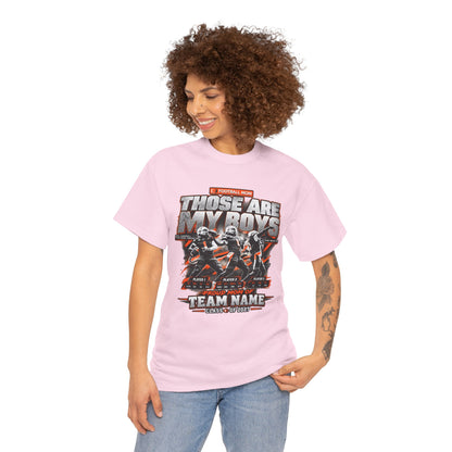 Personalized Football Mom Shirt, Those Are My Boys Tee, Proud Mom Custom Player Shirt, Team Name Class of 2027 Gift