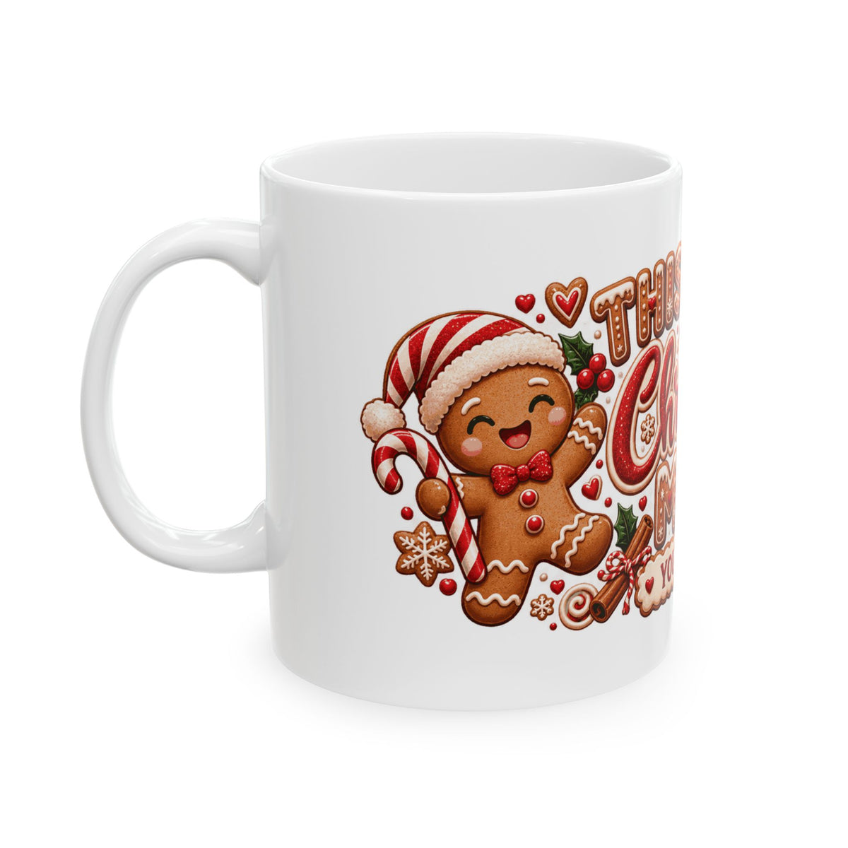 Personalized This Is My Christmas Mug — Gingerbread Cookies