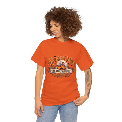 Personalized Spooky Mom Shirt, Custom Family Name Halloween Shirt, Halloween Mom Tee, Family Crew Shirt, Halloween 2026