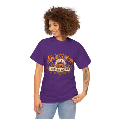 Personalized Spooky Mom Shirt, Custom Family Name Halloween Shirt, Halloween Mom Tee, Family Crew Shirt, Halloween 2026