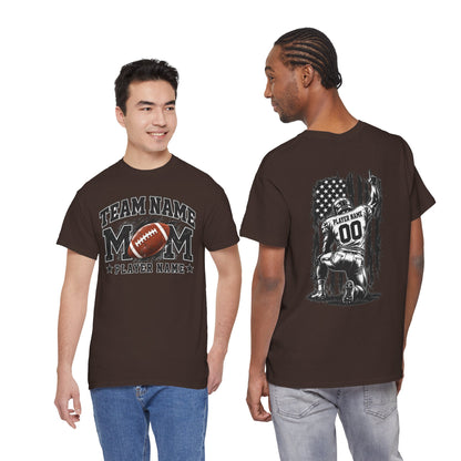 Personalized Football Mom Shirt, Player Name & Number, Custom Team Mom Tee, Football Game Day Shirt