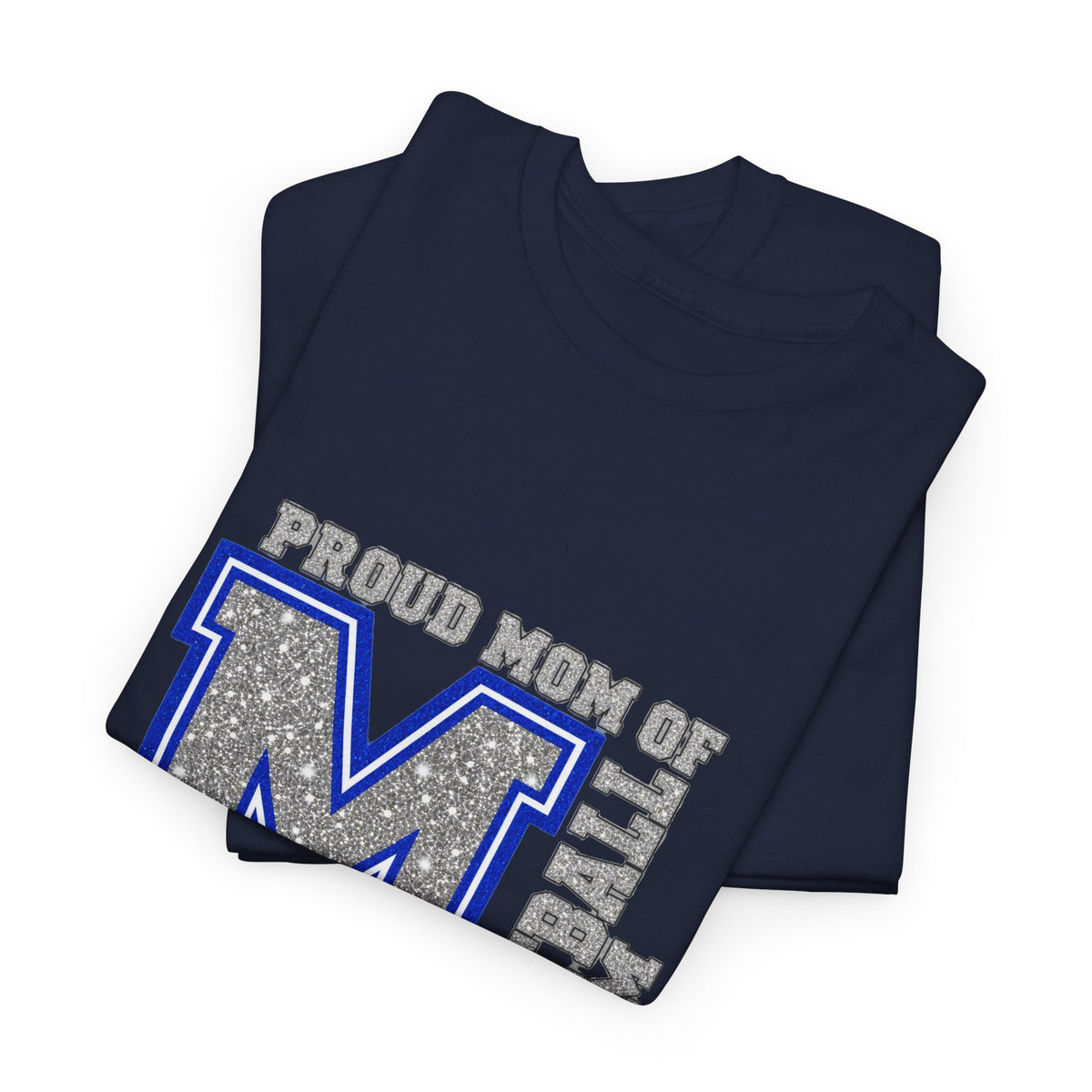 Personalized Football Mom Varsity Monogram Shirt – Proud Mom Of, Custom Player Name Team Number, Printed Glitter