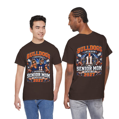 Personalized Senior Mom Football Shirt Class of 2027