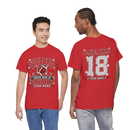 Personalized Football Mom Shirt – Custom Player Name & Number