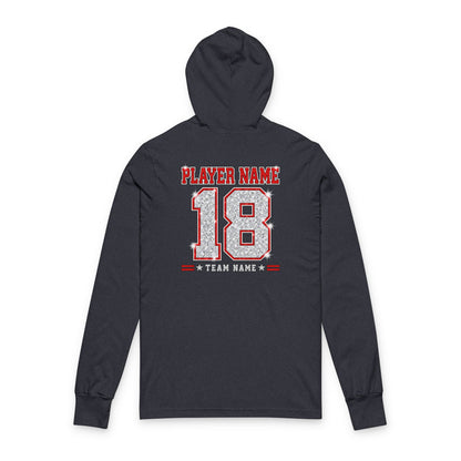 Personalized Football Mom Hoodie, Custom Player Name & Number, Proud Mom Game Day Sweatshirt, Front and Back Design