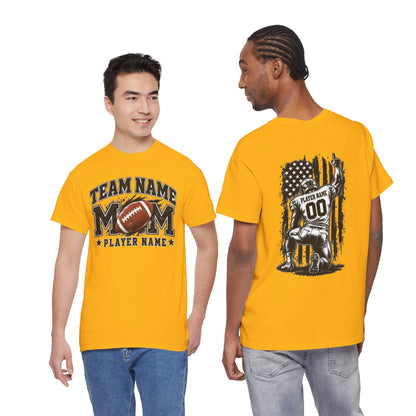 Personalized Football Mom Shirt, Player Name & Number, Custom Team Mom Tee, Football Game Day Shirt