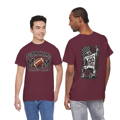 Personalized Football Mom Shirt, Player Name & Number, Custom Team Mom Tee, Football Game Day Shirt