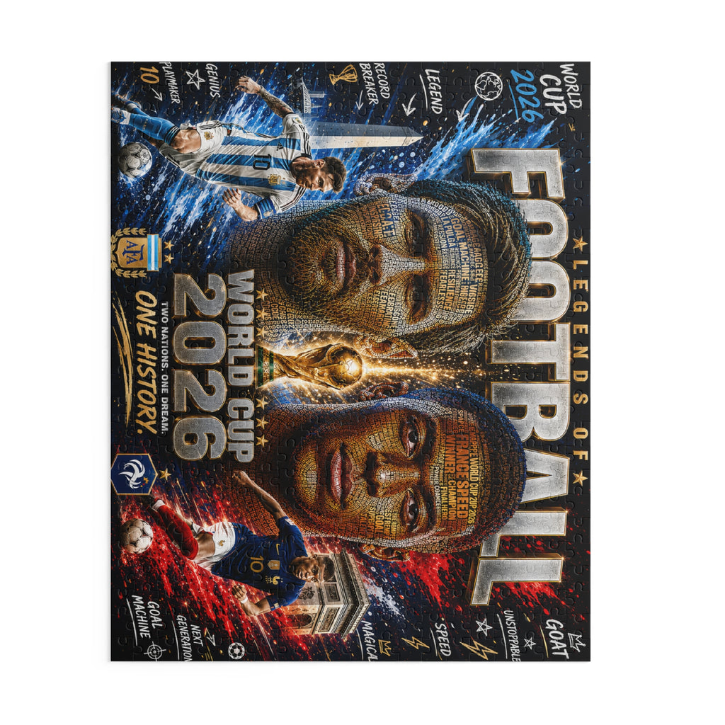 World Cup 2026 Football Legends Puzzle — 120/252/500-Piece Soccer Jigsaw