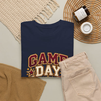 Personalized Game Day Those Are My Boys Shirt — Burgundy Gold