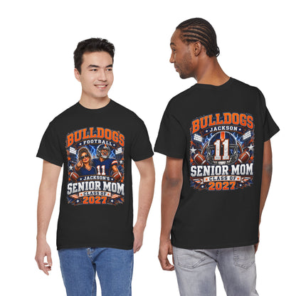 Personalized Senior Mom Football Shirt Class of 2027