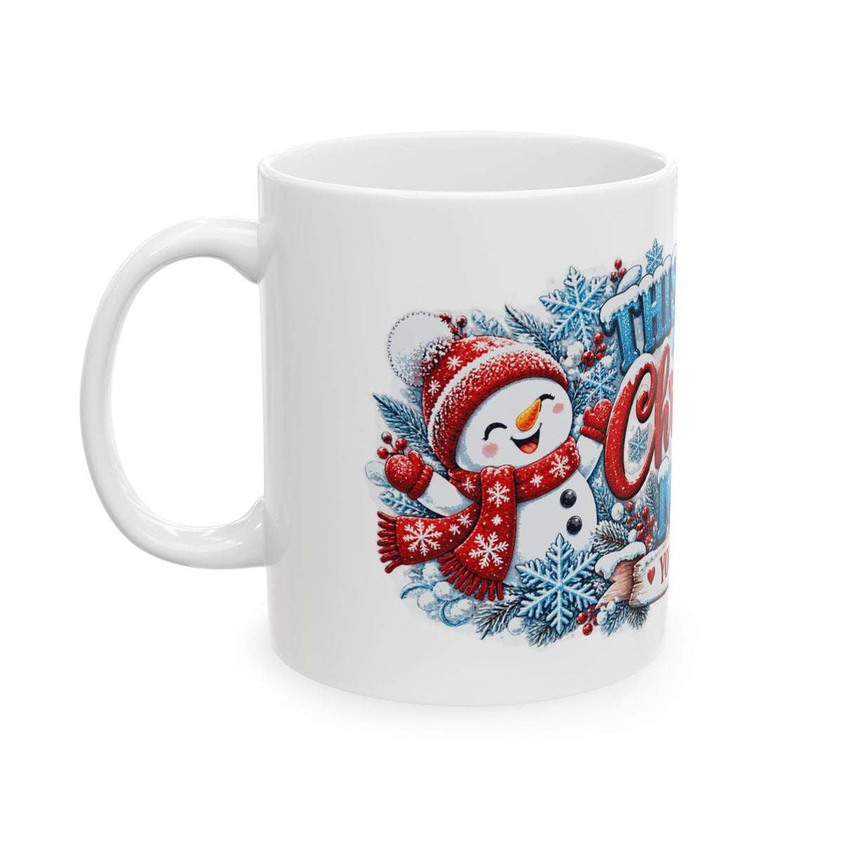 Personalized This Is My Christmas Mug — Cute Snowmen