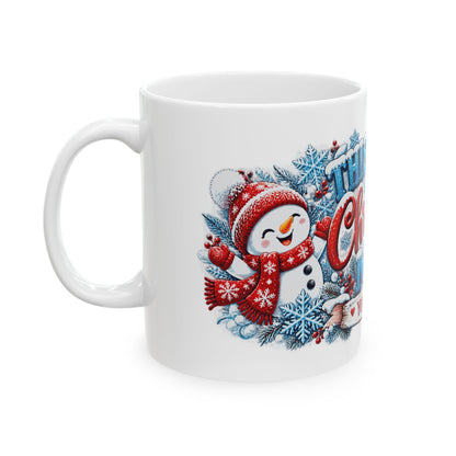 Personalized This Is My Christmas Mug — Cute Snowmen