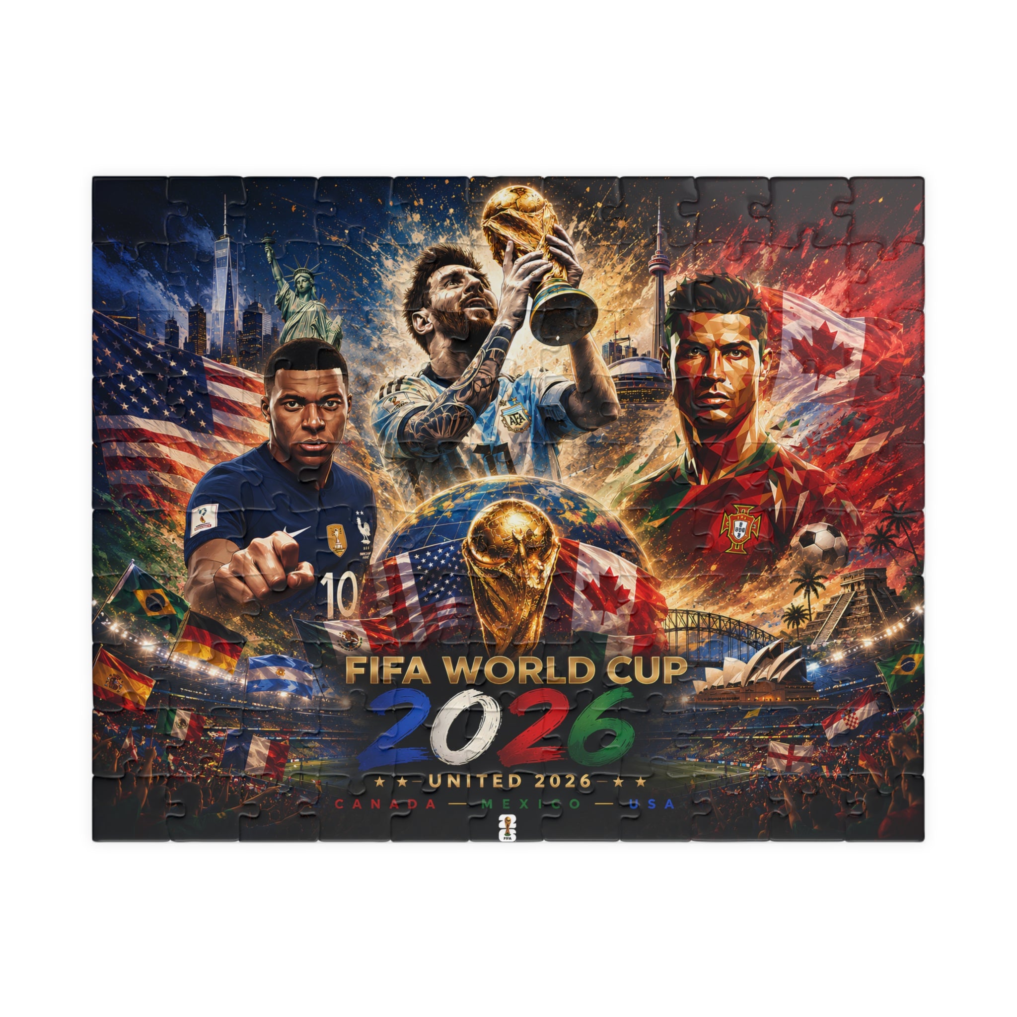 FIFA World Cup 2026 Soccer Puzzle – 110/252/520/1014-Piece Collector’s Jigsaw