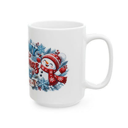 Personalized This Is My Christmas Mug — Cute Snowmen