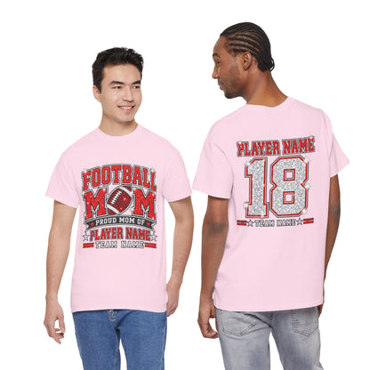 Personalized Football Mom Shirt – Custom Player Name & Number