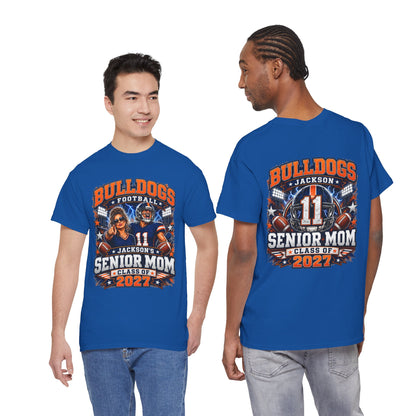 Personalized Senior Mom Football Shirt Class of 2027