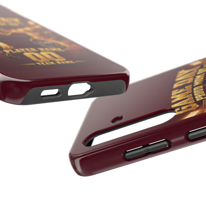 Personalized Game Day Proud Mom Photo Phone Case – Burgundy & Gold