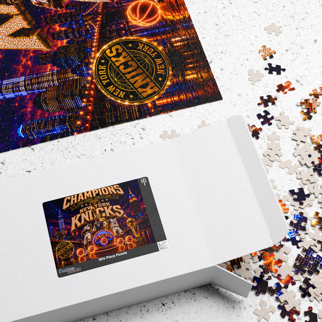 New York Knicks Champions 2026 Basketball Puzzle — 110/252/520/1014-Piece Fan Jigsaw