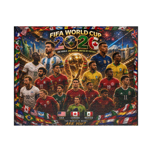 FIFA World Cup 2026 Champions Collage Puzzle – 252/520/1014 Piece Soccer Jigsaw