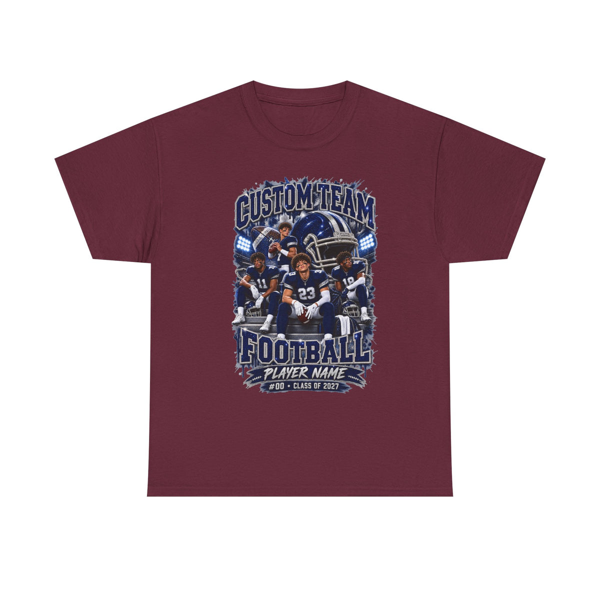 Personalized Football Shirt, Custom Team Player Name Number, Game Day Football Tee, Senior 2027 Shirt, Football Mom Gift