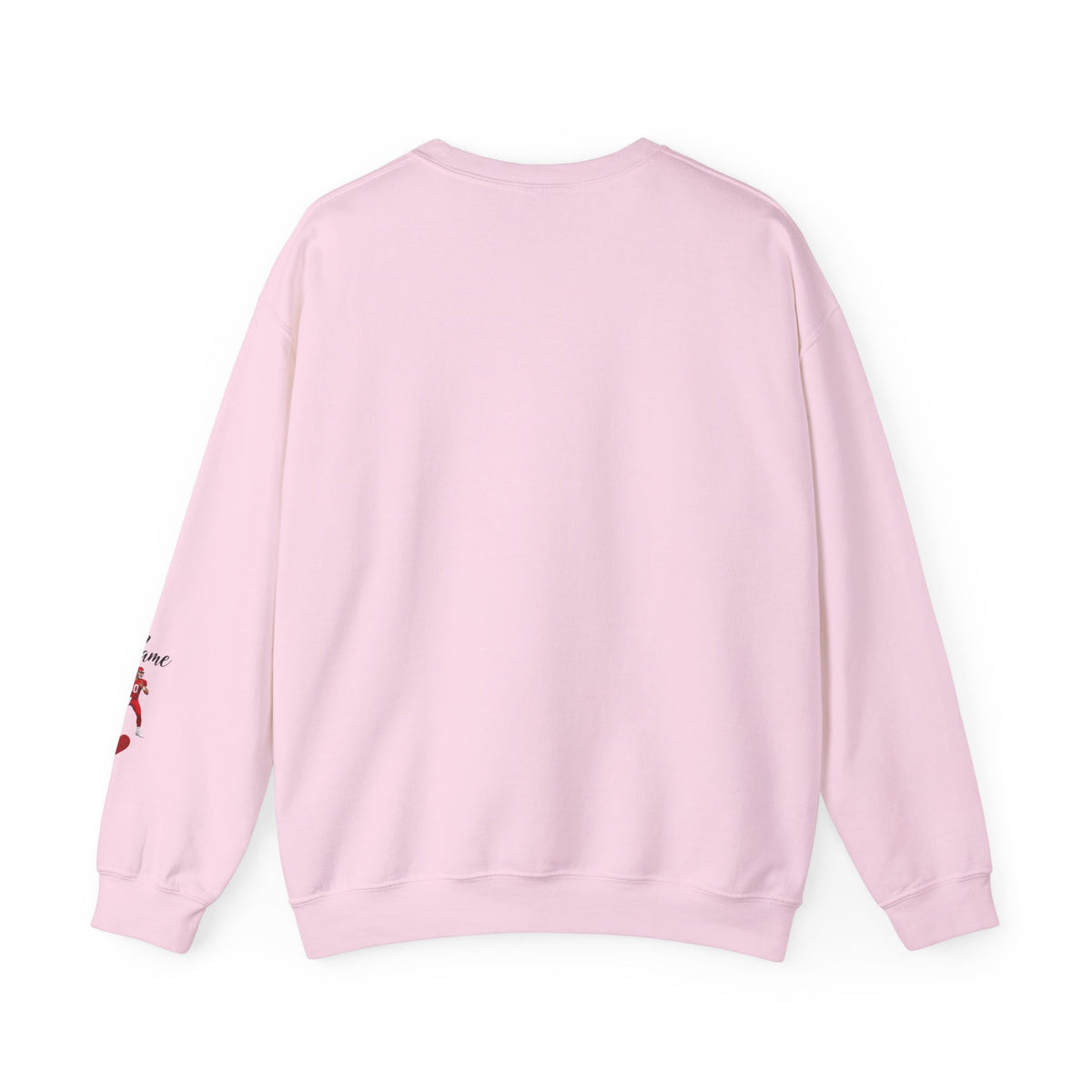 Personalized Senior Mom 2027 Sweatshirt — Quarterback Photo & Sleeve Heart