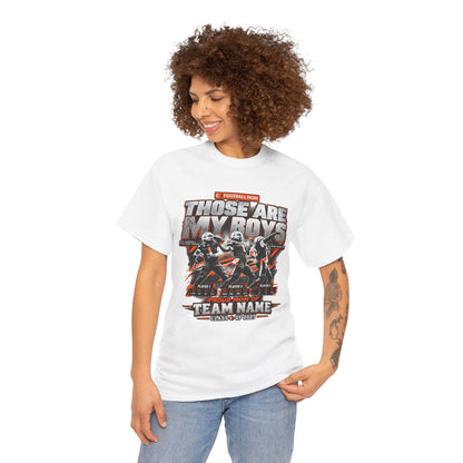 Personalized Football Mom Shirt, Those Are My Boys Tee, Proud Mom Custom Player Shirt, Team Name Class of 2027 Gift