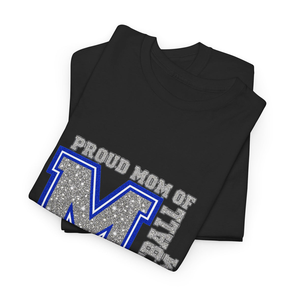 Personalized Football Mom Varsity Monogram Shirt – Proud Mom Of, Custom Player Name Team Number, Printed Glitter