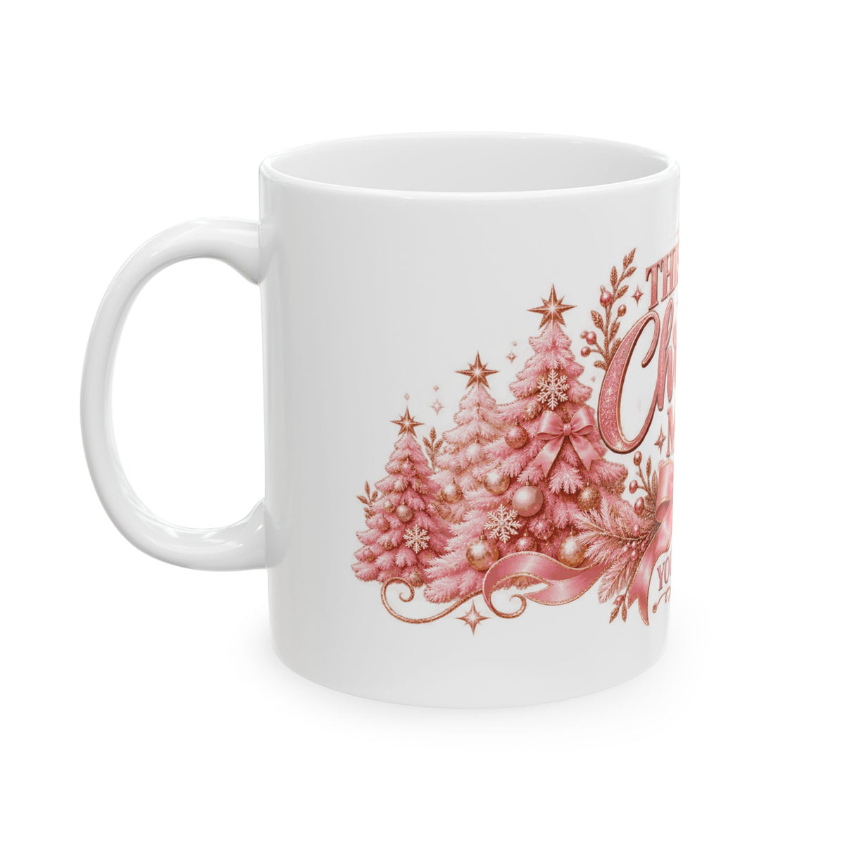 Personalized This Is My Christmas Mug — Pink Christmas
