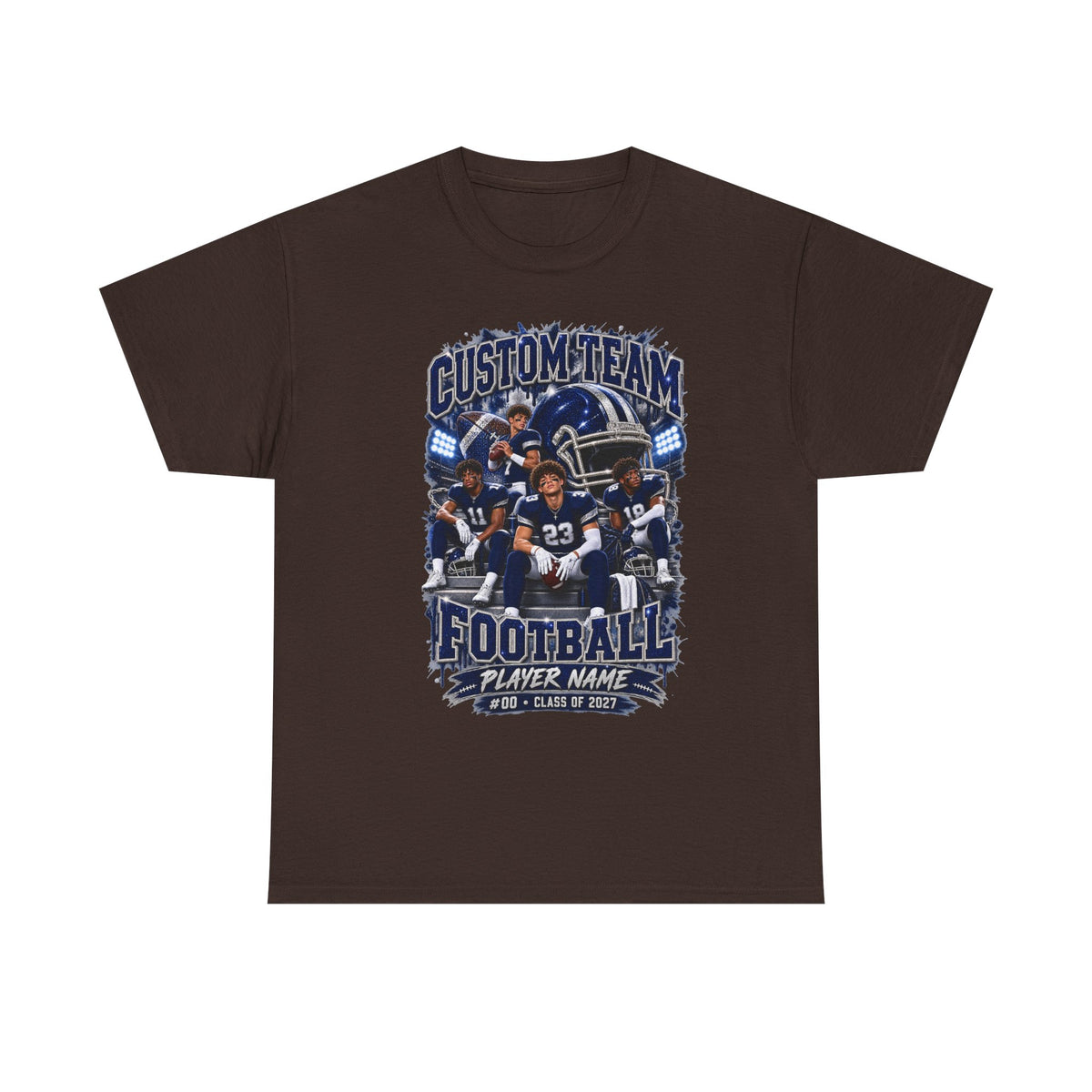 Personalized Football Shirt, Custom Team Player Name Number, Game Day Football Tee, Senior 2027 Shirt, Football Mom Gift