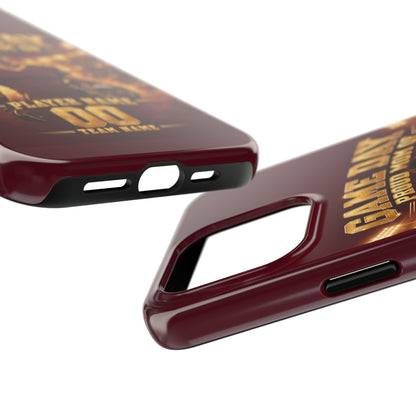 Personalized Game Day Proud Mom Photo Phone Case – Burgundy & Gold