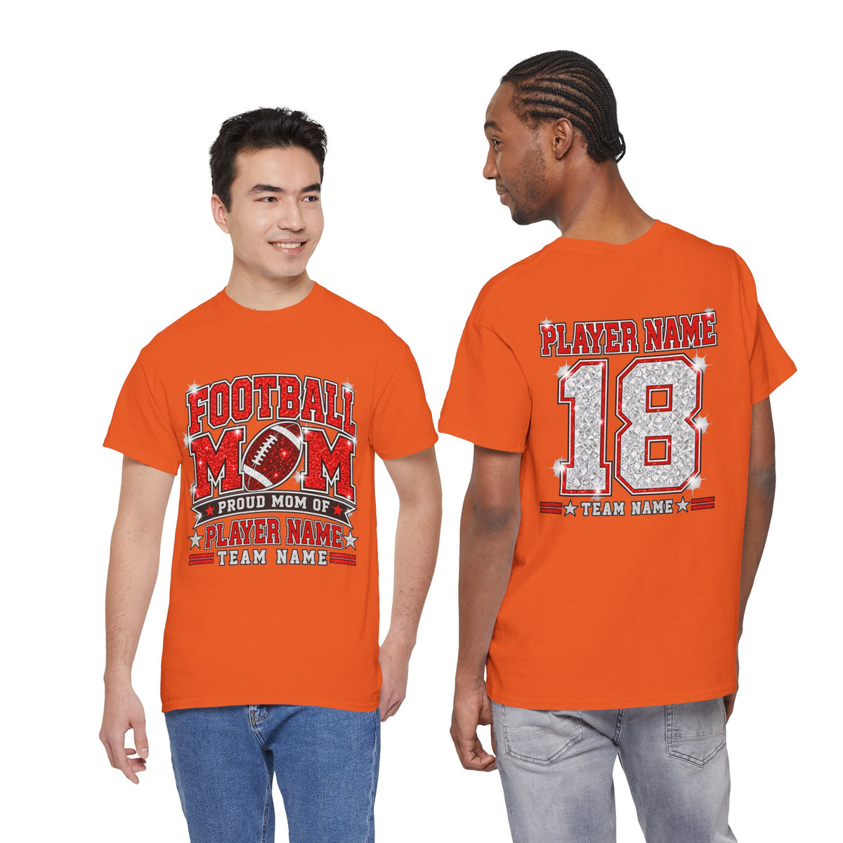 Personalized Football Mom Shirt – Custom Player Name & Number