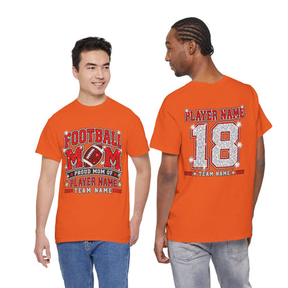 Personalized Football Mom Shirt – Custom Player Name & Number