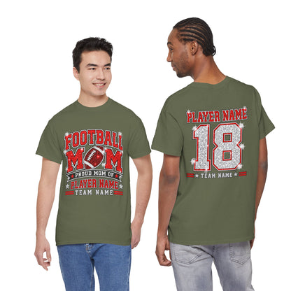 Personalized Football Mom Shirt – Custom Player Name & Number