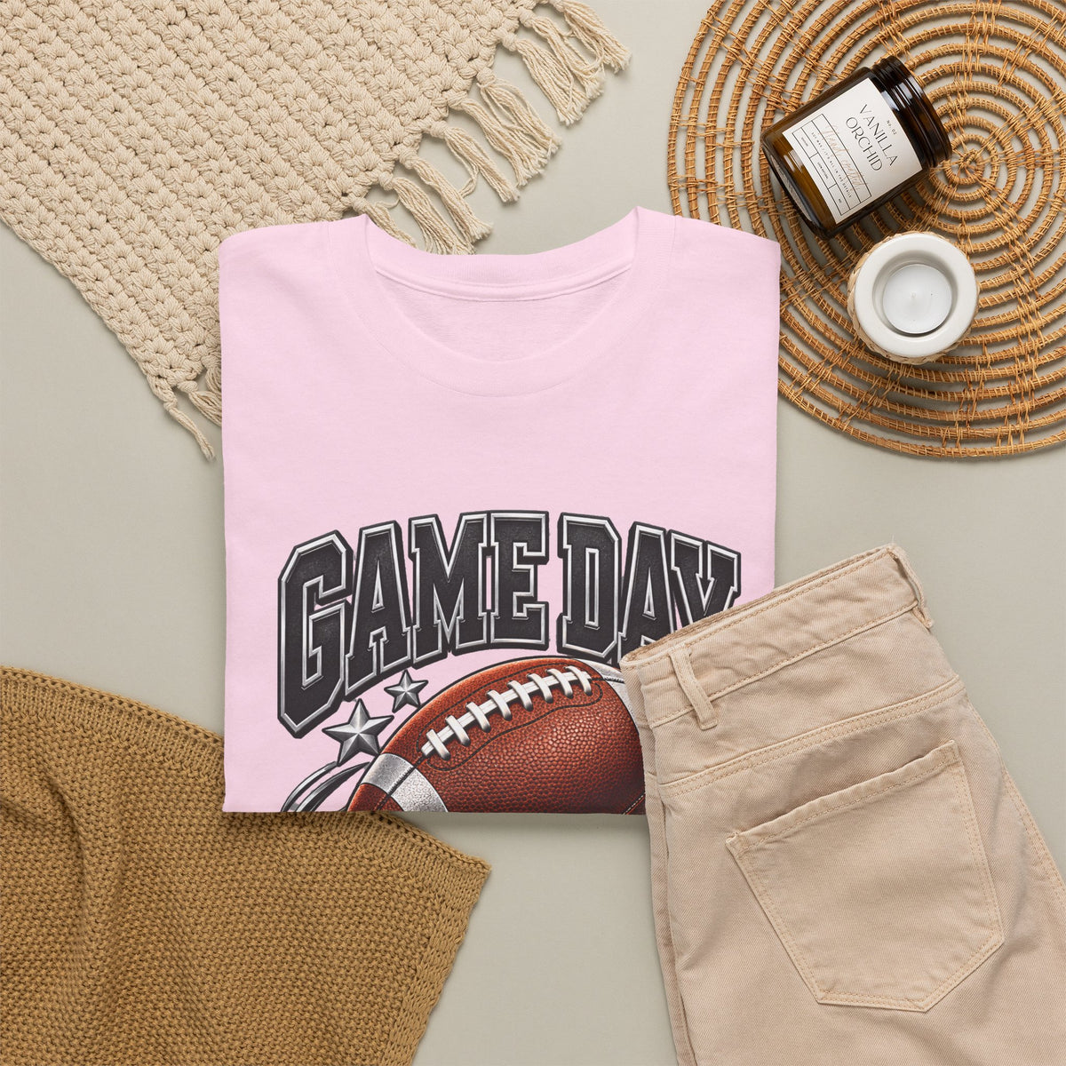Personalized Game Day Proud Dad Shirt — Black Silver Football