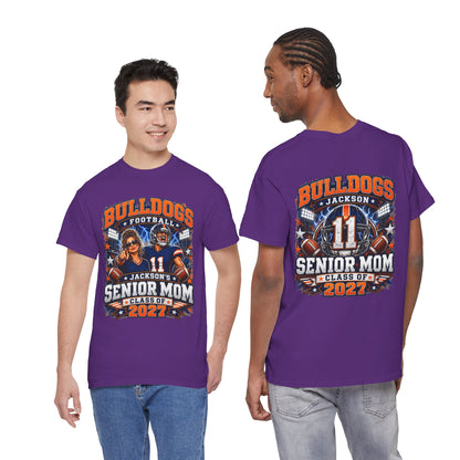 Personalized Senior Mom Football Shirt Class of 2027
