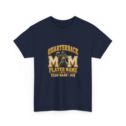Personalized Quarterback Mom Shirt — Player Name Team Number Game Day Tee