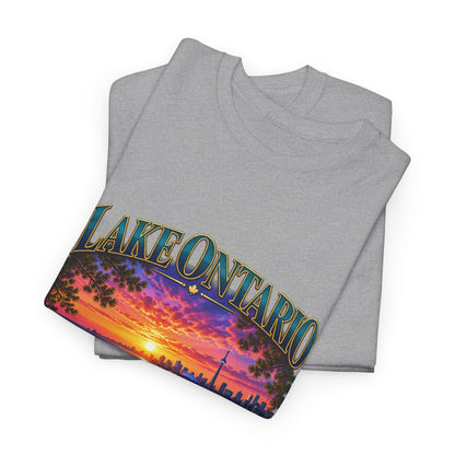 Personalized Lake Ontario Family T-Shirt – Toronto Sunset, Custom Family Name & Our Happy Place