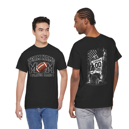 Personalized Football Mom Shirt, Player Name & Number, Custom Team Mom Tee, Football Game Day Shirt