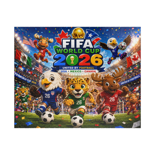 FIFA World Cup 2026 Mascots Jigsaw Puzzle — 110/520/-Piece Soccer Puzzle